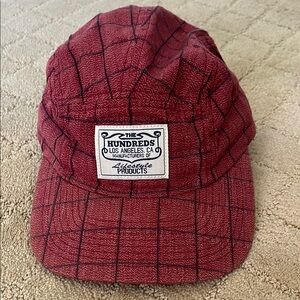 The Hundreds Red Plaid Cap